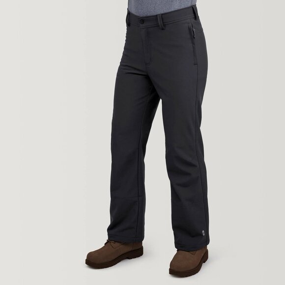 NEW Free Country Men's Wind/Water Resistant Flex Softshell Ski Pant Jet Black M - Picture 1 of 9